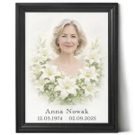 Pamiątka po zmarłej mamie - zdjęcie pogrzebowe - obrazek 5