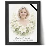 Pamiątka po zmarłej mamie - zdjęcie pogrzebowe - obrazek 4