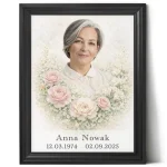 Pamiątka po zmarłej mamie - zdjęcie pogrzebowe - obrazek 8