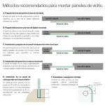 Métodos de montaje de paneles de vidrio en lápidas: pegado, ranura, instalación entre losas y pasadores de montaje