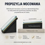 Montaż tablicy nagrobkowej na granitowej podstawie nagrobka
