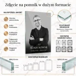 duże zdjęcie na pomnik, tablica nagrobkowa szklana ze szkła hartowanego