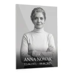 duże zdjęcia na pomnik z fotografią i imieniem i nazwiskiem zmarłego