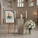 Placa personalizada con foto propia para lápida y ceremonia funeraria