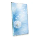 Elemento de vidrio para monumento con gráfico decorativo de diente de león