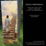 Glass panel with Jesus for a grave, made of tempered glass with a durable print resistant to UV radiation and weather