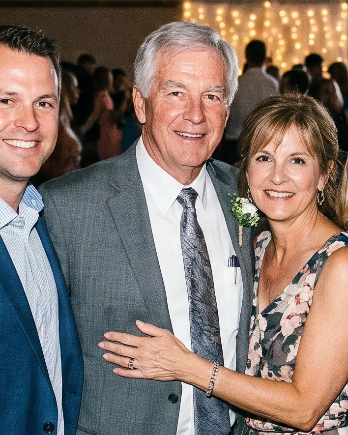 colour photo for memorial made from a family celebration portrait