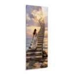 Memorial ornament in the form of a glass panel with a durable ceramic print on tempered glass for modern headstones