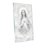 Panel de vidrio con la Virgen María – foto para monumento en vidrio templado con impresión cerámica