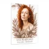foto en color para lápida de cristal con motivo floral personalizado