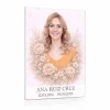 Placa de cristal con foto del difunto y motivo floral para panteón