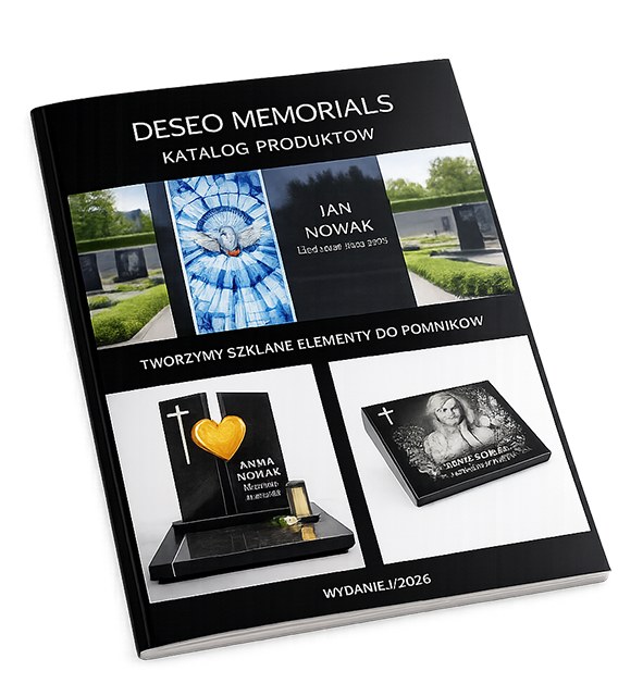 Okładka katalogu produktów Deseo Memorials