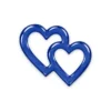 corazones de vidrio entrelazados azul marino para lápida, ligeramente translúcidos, de 10 mm, para pegar en un cajeado de la losa de piedra