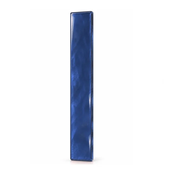 navy blue transparent glass strip for a headstone, 8 mm coloured glass
